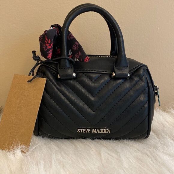 NWT Steve Madden (Breed) Mini Crossbody Bag - Black - Picture 1 of 15